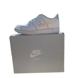 Air Force One iridescent Nike sign girls cute!